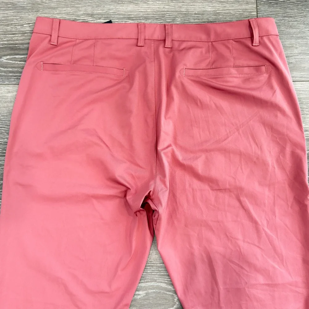 Rhone Commuter Pants Mens 38 Pink Slim Straight Performance Trousers 100036 SU23 - Picture 10 of 13